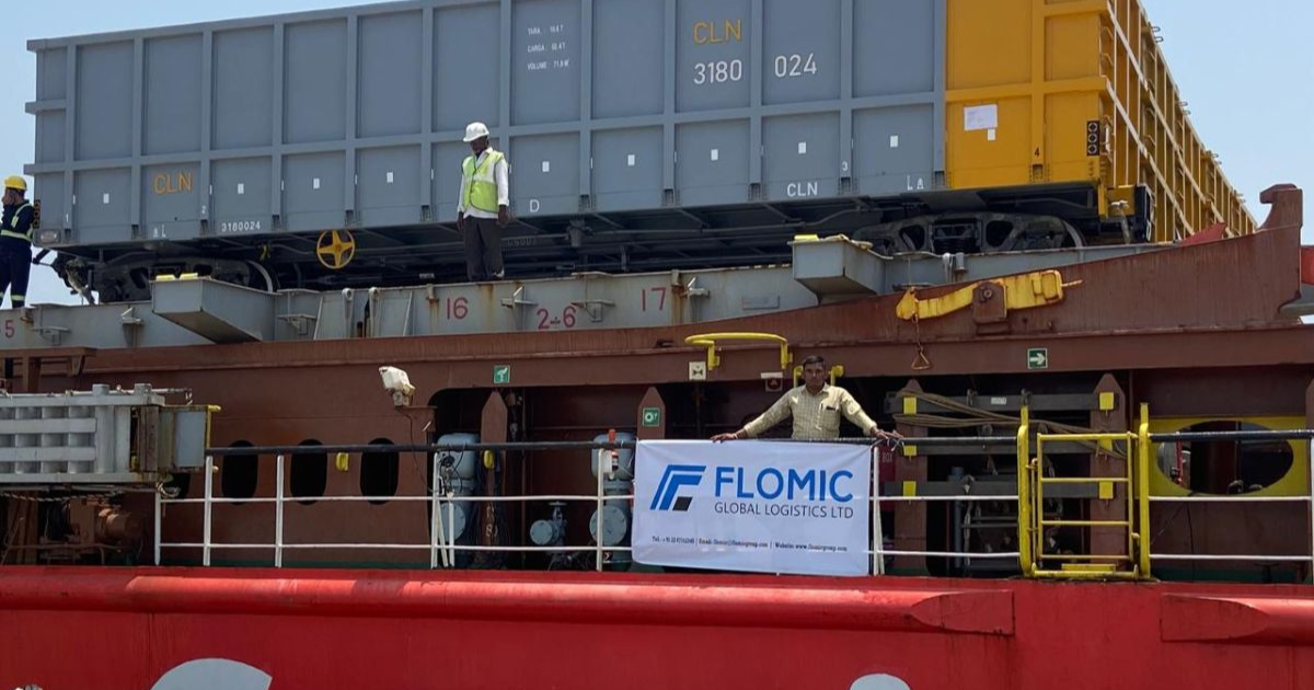 Flomic Global Logistics Achieves Landmark Milestone with Make in India Gondola Freight Wagons Shipment to Africa